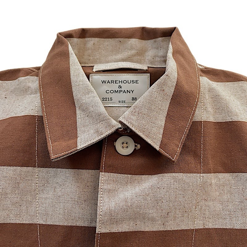 新品 ウエアハウス 2215 プリズナー ジャケット アップリケ M 38 WAREHOUSE Lot.2215 “BROWN PRISONER JACKET アップリケ