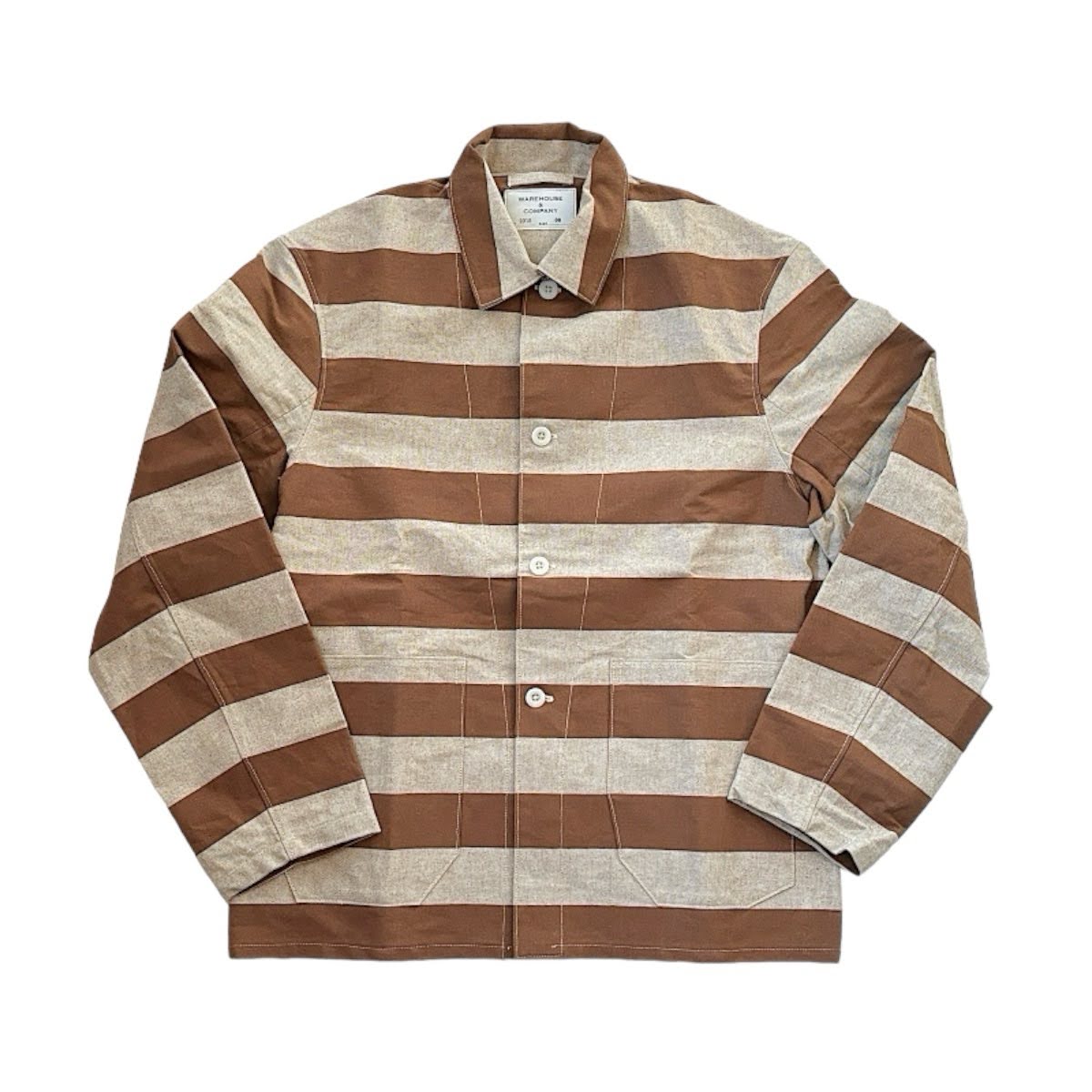 新品 ウエアハウス 2215 プリズナー ジャケット アップリケ M 38 WAREHOUSE（ウエアハウス） Lot 2215 BROWN PRISONER JACKET