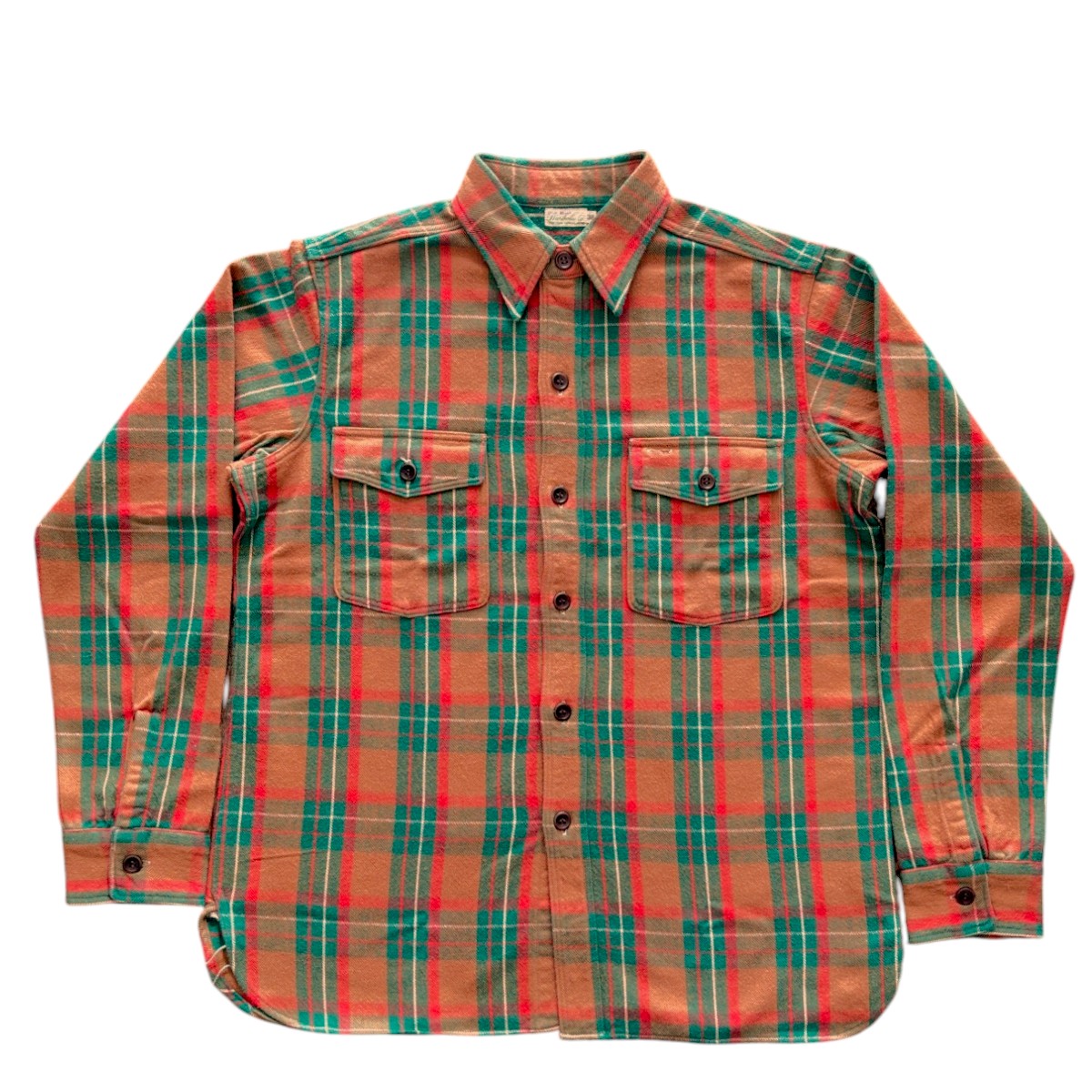 未使用 M ウエアハウス ネルシャツ WAREHOUSE ボーイズマーケット WAREHOUSE ウェアハウス フランネル シャツ 長袖 チンストラップ