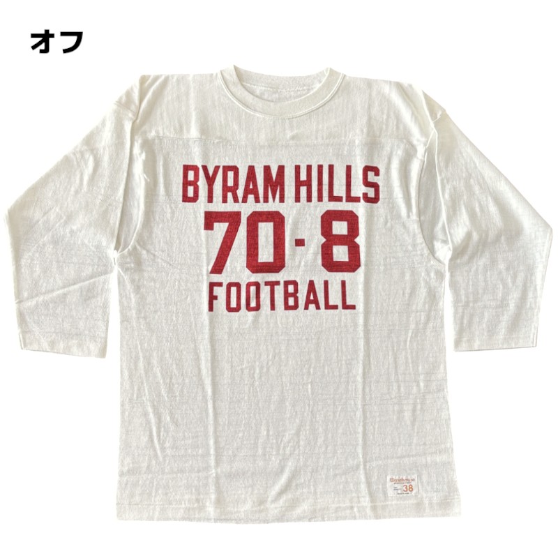 新品 ウエアハウス 4063 BYRAM HILLS 7分袖フットボールTシャツ WAREHOUSE Lot 4063 BYRAM HILLS 7分袖 フットボール Tシャツ
