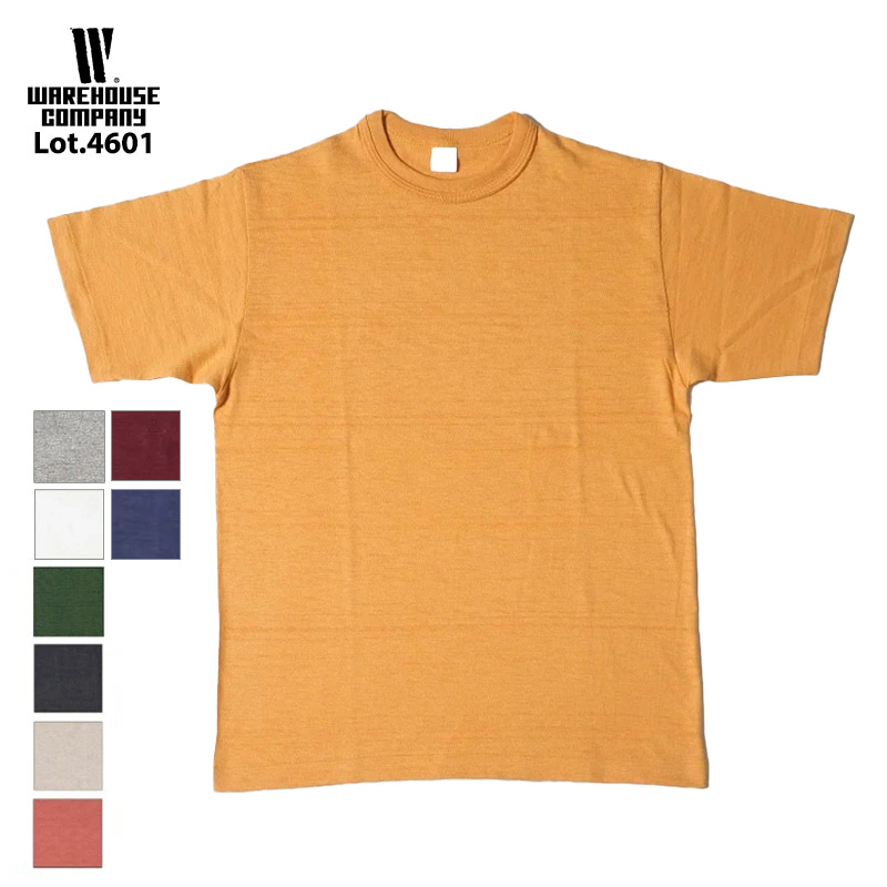 WAREHOUSE（ウエアハウス） 4601 無地 半袖 Tシャツ : サムライ