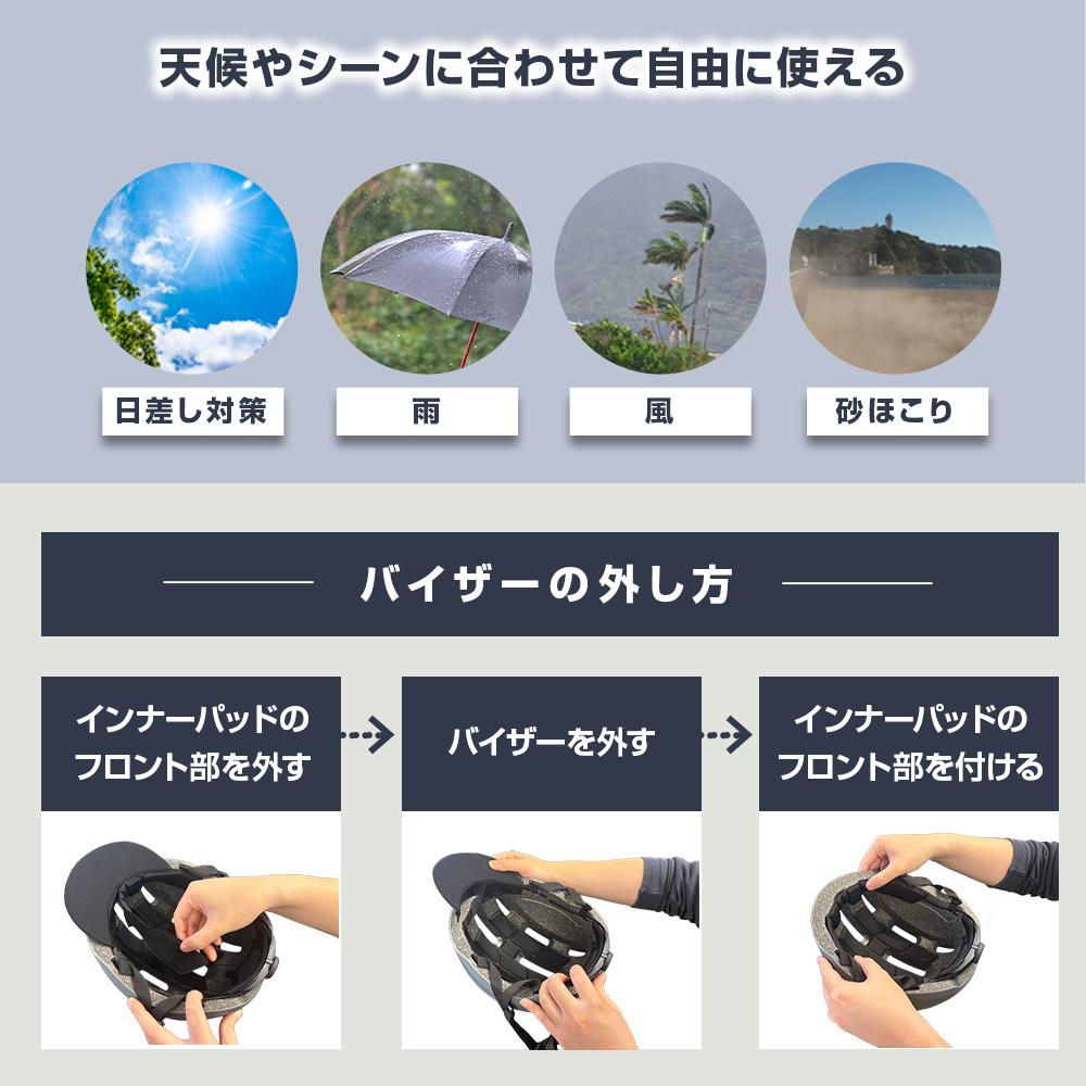 SG規格 自転車 ヘルメット 大人 SMRG 自転車用 ロードバイク バイザー脱着可 レディース メンズ 通学 通勤 M/L 55-60cm SR-UH 関連画像5