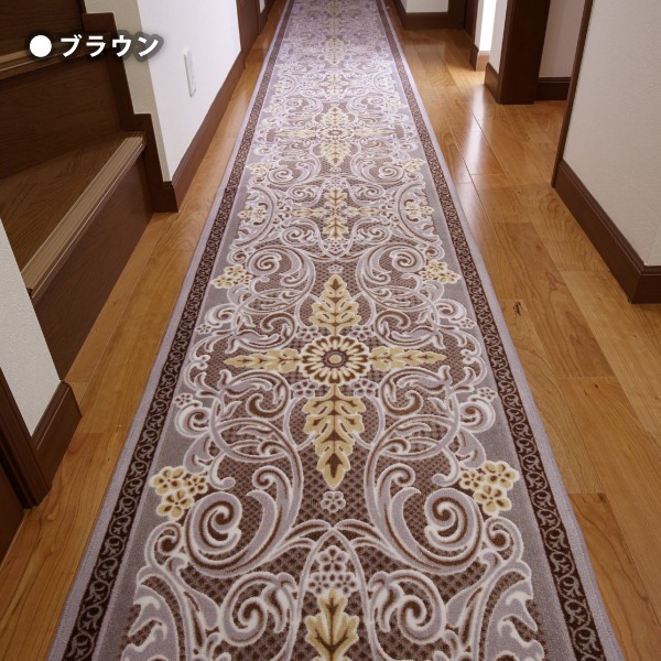 廊下 カーペット 80cm×440cm 「モダンオーナメント」 日本製｜san-luna｜03