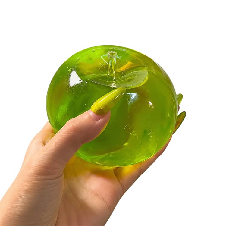 2個セット】 りんごスクイーズ 水感 青りんご 赤りんご 緑 ピンク
