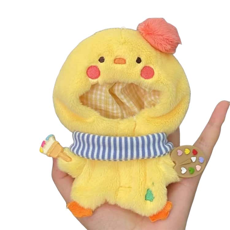 あひる ぬい服 うさぎ 10cm ぬい服 10cm ぬいぐるみ 着ぐるみ コスチューム アヒル ウサギ ネコ
