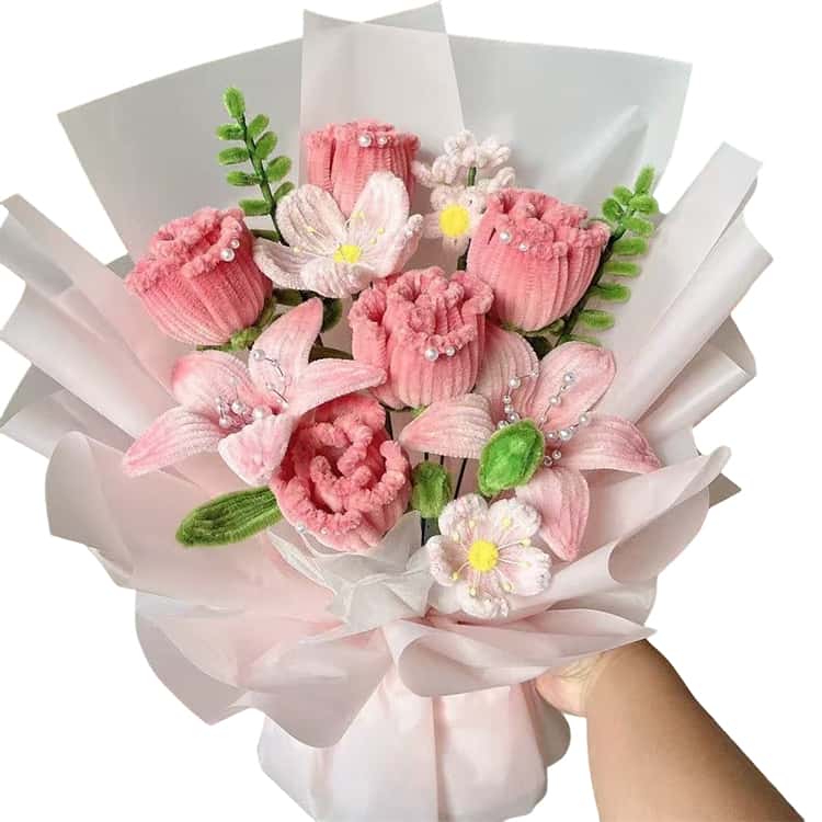 手芸モール モールフラワー 手作りキット セット DIY用 花束 初心者