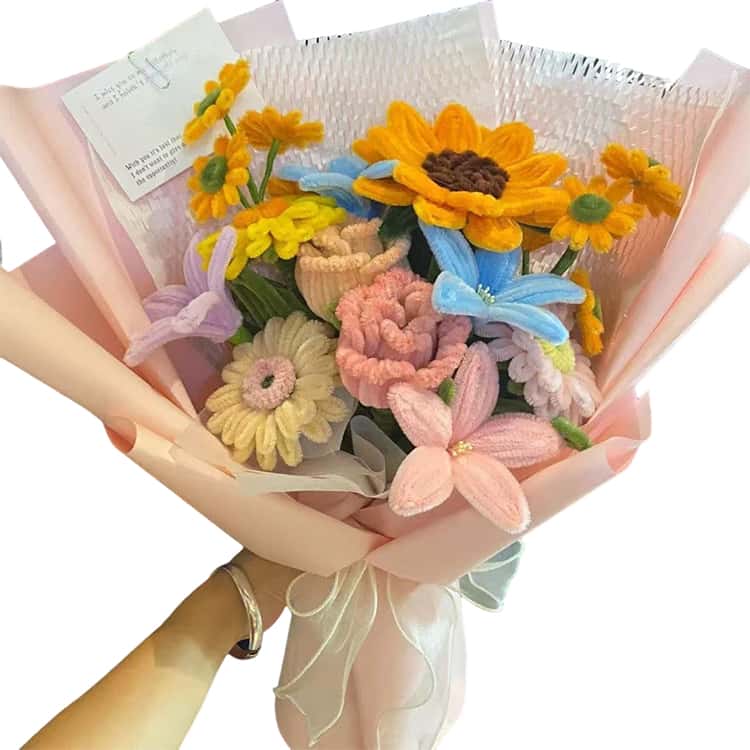 手芸モール モールフラワー 手作りキット セット DIY用 花束 初心者