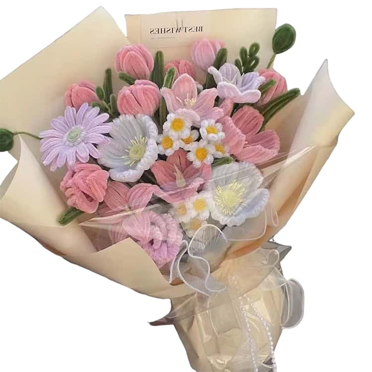 手芸モール モールフラワー 手作りキット セット DIY用 花束 初心者