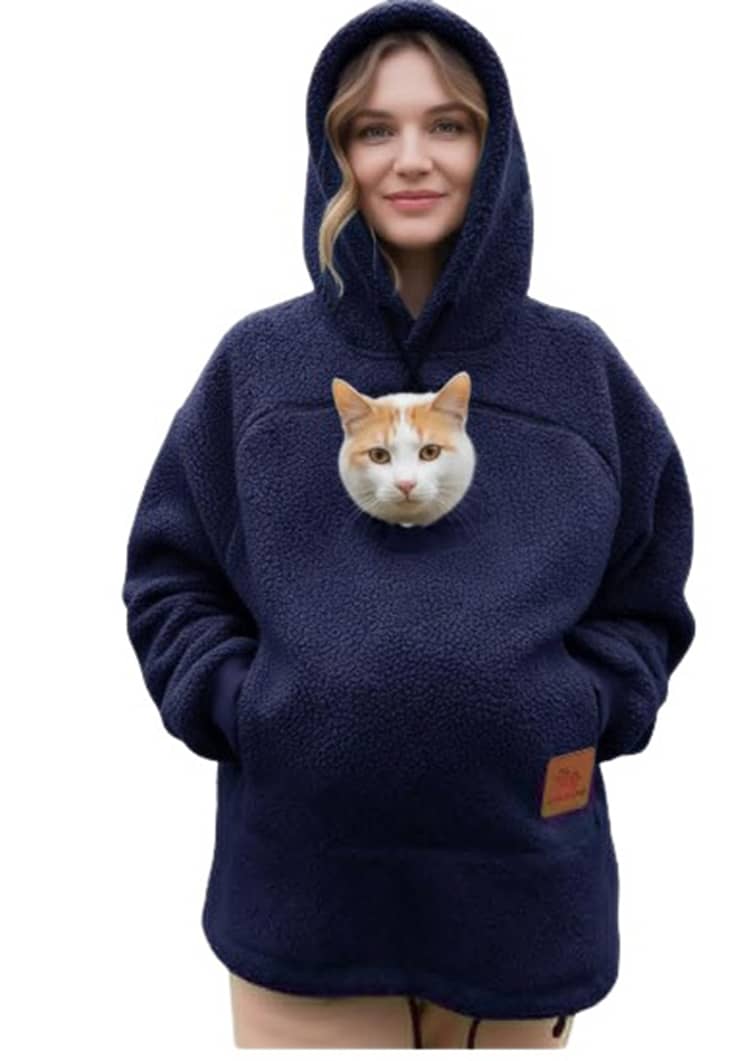 パーカー 猫抱っこ用服 メンズ レディース 猫 犬 小動物 スウェット 裏