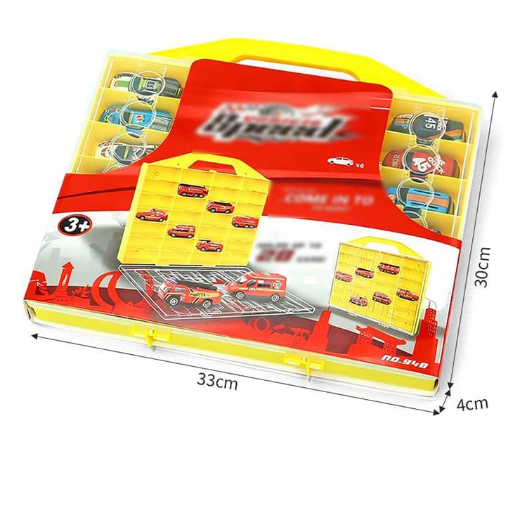 （美品）トミカ 28台 スーパーカーまとめ売り トミカ引き出し収納ケース付 2個セット ミニカーケース トミカケース 合計28台収納 ハンドル付き