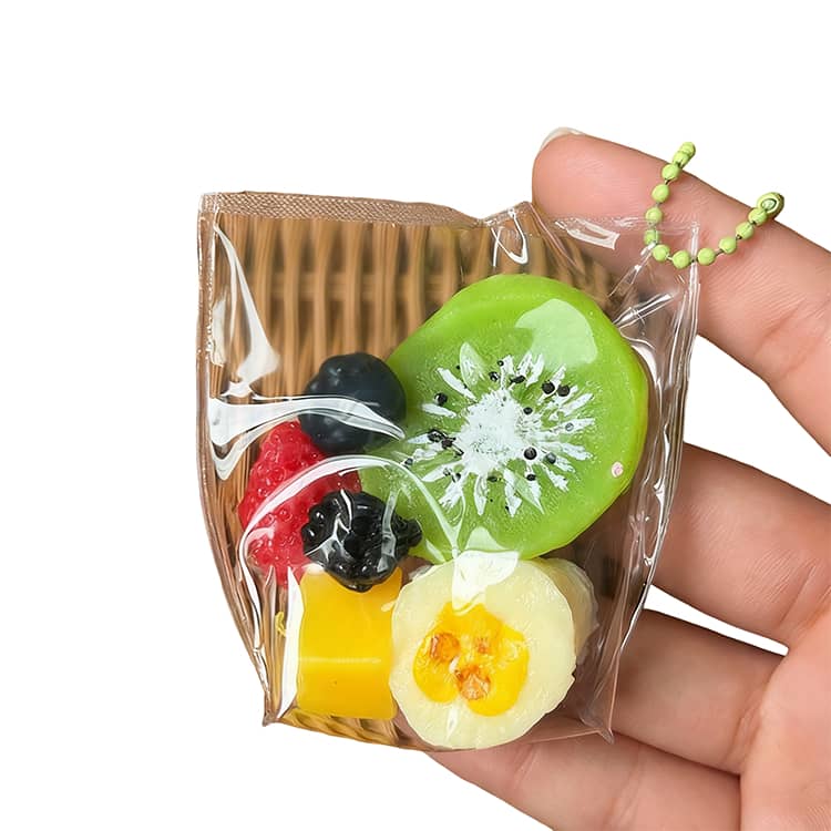 スクイーズ 低反発 ミニフルーツバッグ おもちゃ かわいい 握る