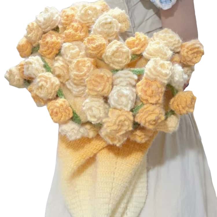 花束ブランケット 手作り 毛布 未完成品 セット かぎ針編みキット