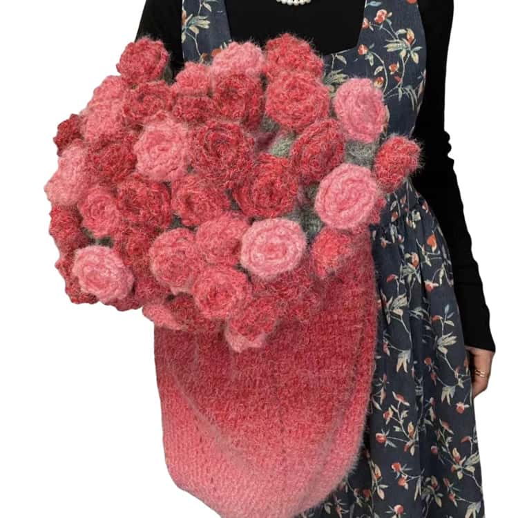 花束ブランケット 手作り 毛布 未完成品 セット かぎ針編みキット