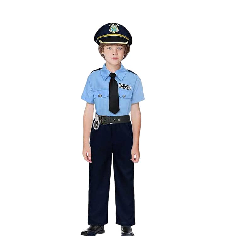 ポリス コスプレ ハロウィン 衣装 子供 警察官 5点セット 警察