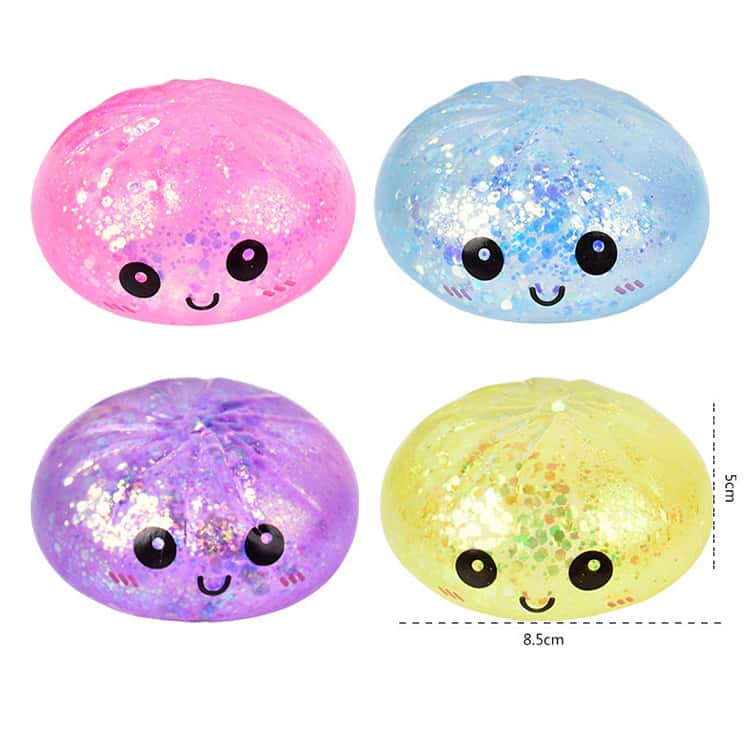 夏休み超セール♡お子様よろこぶヘンテコ生物 スクイーズ おまとめ19点 4点セット！肉まん スクイーズ 低反発 小籠包 蒸籠 もちもち ふわふわ