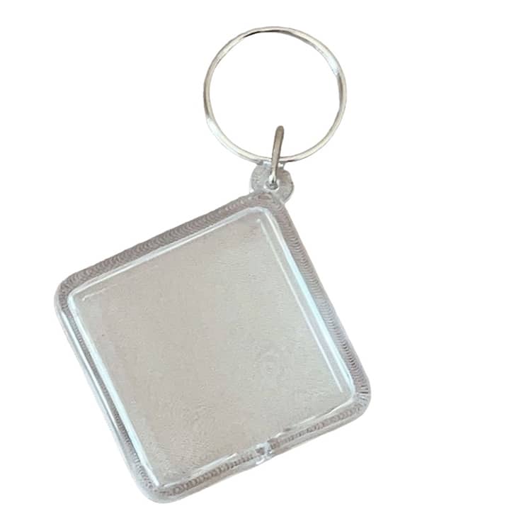 10個セット シャカシャカ キーホルダー アクリルケース 透明 空ケース