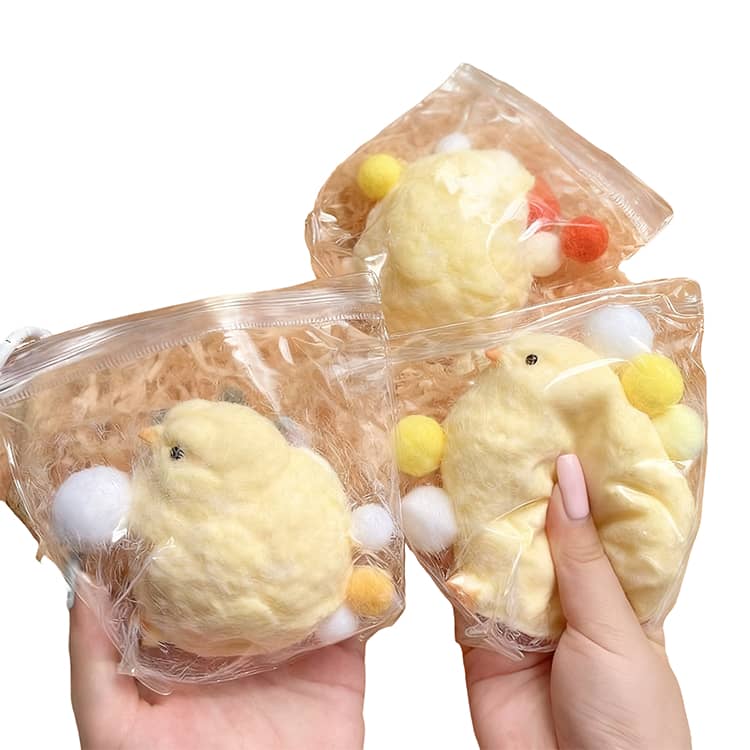 3個セット スクイーズ ひよこちゃん SNSで話題 癒しグッズ ストレス