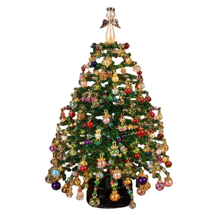 クリスマスツリー 手作りキット DIY ビーズツリー 手芸キット カラー