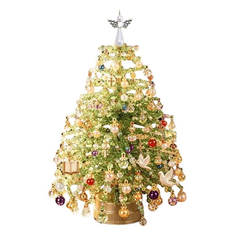 クリスマスツリー 手作りキット DIY ビーズツリー 手芸キット カラー