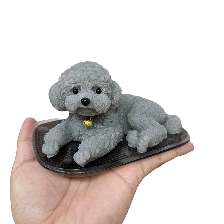 犬 置物 ダッシュボード シリコン カーオーナメント かわいい 車内