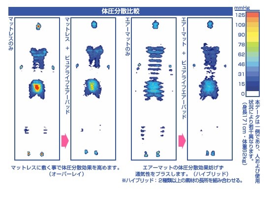 ピュアライフ) ピュアライフ エアーパッド PA2004C 幅100×長さ191×厚み