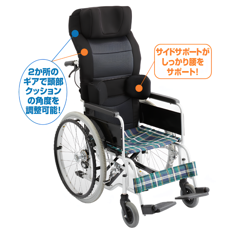 帝健) 車いすサポートシートα セット 車椅子 背中 姿勢保持 クッション