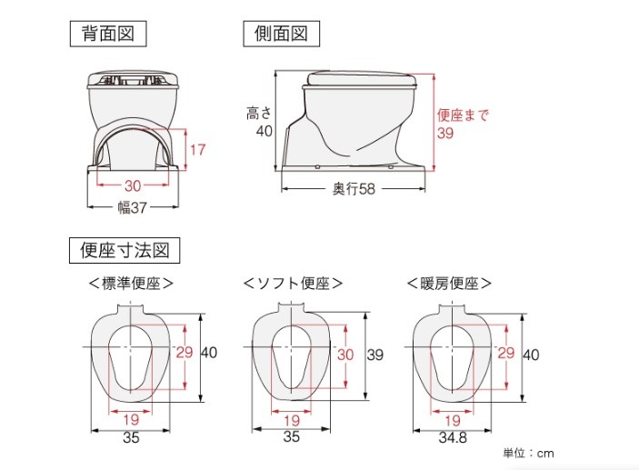 安寿 サニタリエースOD据置式 標準便座 ノーマルタイプ ライトブルー