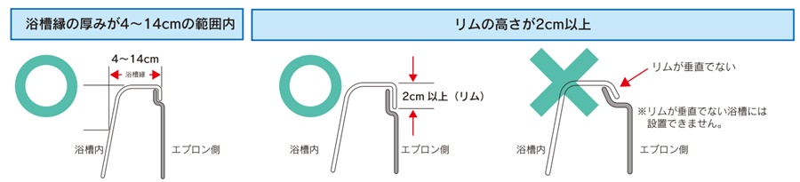 DIPPERホクメイ) マスカット ポールタイプ2 グリップ付 浴槽 突っ張型