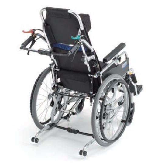 (ミキ) ティルト リクライニング車椅子 自走式 BAL-11 ノーパンクタイヤ仕様 リーズナブル 折りたたみ 耐荷重100kg MiKi｜sanai-kaigo2｜02