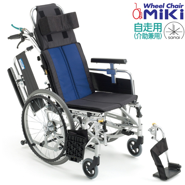 (ミキ) ティルト リクライニング車椅子 自走式 BAL-11 ノーパンクタイヤ仕様 リーズナブル 折りたたみ 耐荷重100kg MiKi｜sanai-kaigo2