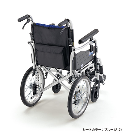 (ミキ) 多機能型 車椅子 介助式 BAL-6 座面高調整可能 ノーパンクタイヤ仕様 折りたたみ 座幅 38cm 40cm 42cm｜sanai-kaigo2｜02