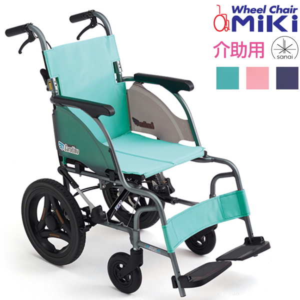 (ミキ) 介助式車椅子 軽量 コンパクト カルティマ CRT-6 ノーパンクタイヤ 外出用 室内用 折りたたみ おしゃれ 小型 高齢者 旅行 MiKi｜sanai-kaigo2