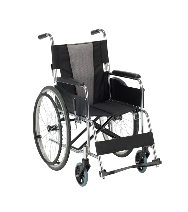 マキテック) スチール製車椅子 自走式 EX-11BS EX-11KGS 介助ブレーキ  