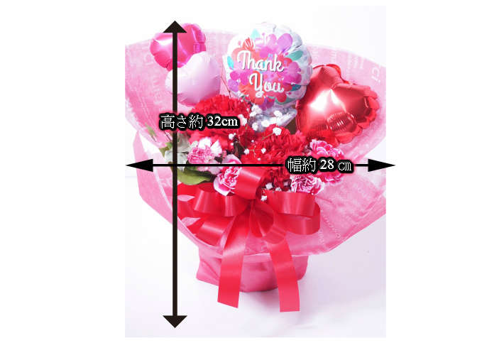 バルーンアレンジメント バルーンwith生花アレンジメント♪ 風船と花