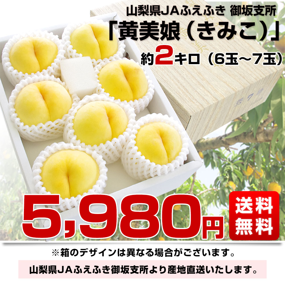 絵里、黄金ピーチ４、５キロ美品 山梨県より産地直送 JAふえふき 御坂の桃 「黄美娘（きみこ
