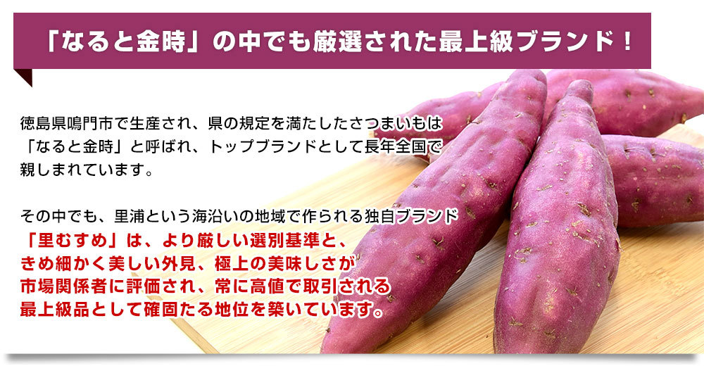 徳島県産 JA里浦 なると金時「里むすめ」 Lサイズ 約2.5キロ 9本前後 送料無料 きんとき さつまいも サツマイモ 薩摩芋 新芋 高系14号  市場発送 :4100922752:産直だより - 通販 - Yahoo!ショッピング