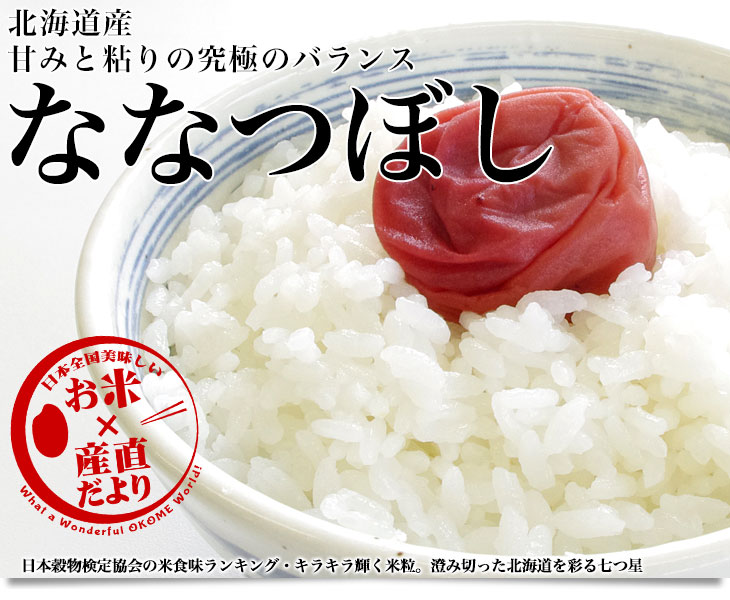 大吉亭コロ助さん専用北海道産米 ななつぼし10kg☓2の20kg 北海道産 ななつぼし 10kg【玄米】お米のギフト・贈り物やお祝い