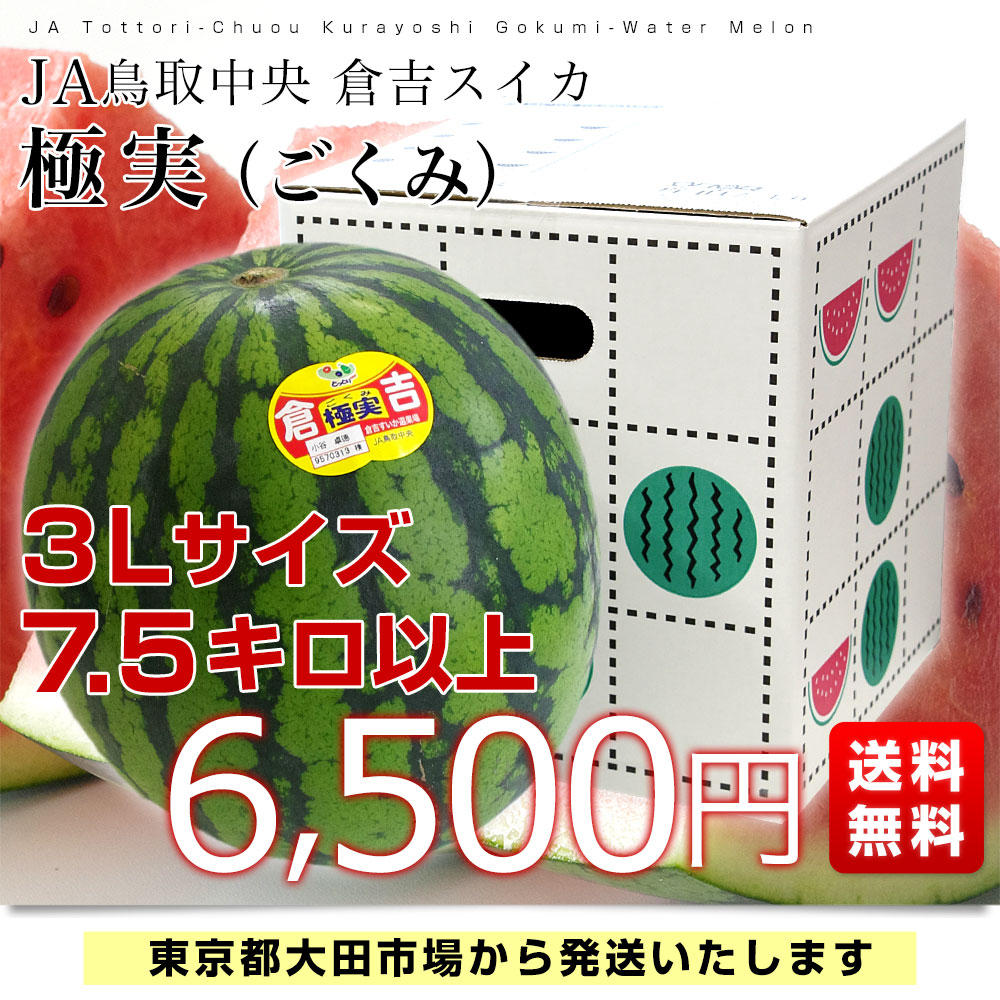 スイカ 尾花沢すいか1玉（4L〜5Lサイズ）