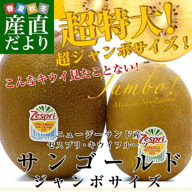 ニュージーランド産 ゼスプリ・サンゴールドキウイ「ジャンボサイズ」 約2.2キロ（12玉入り）送料無料 キウイフルーツ クール便｜sanchokudayori｜02