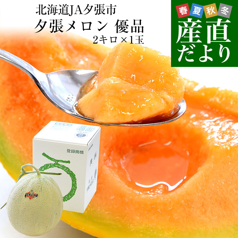 北海道産 JA夕張市 夕張メロン 良品 約8キロ （4玉又は5玉入） 送料