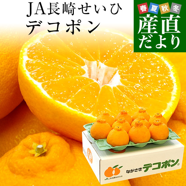 長崎県より産地直送 JA長崎せいひ デコポン 優品  4ＬからＬサイズ 3キロ (8玉から15玉) 送料無料 柑橘 かんきつ