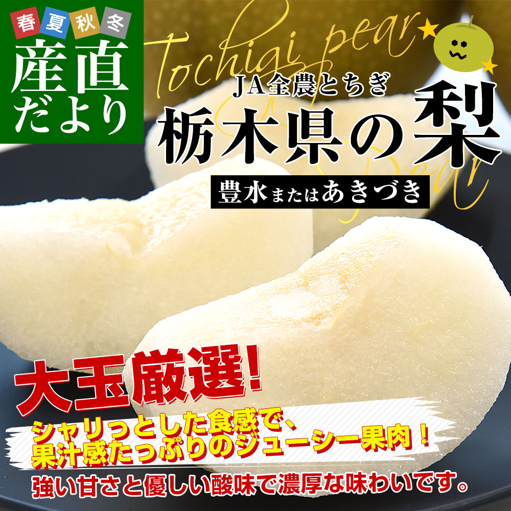 栃木県 JA全農とちぎ 梨(豊水またはあきづき...の詳細画像1