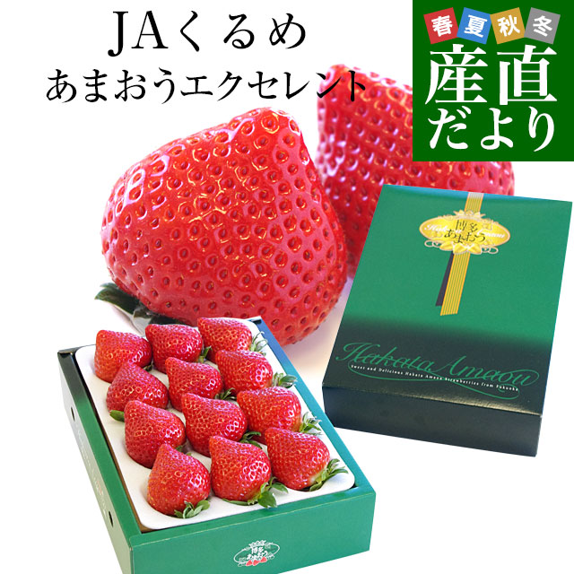 福岡県より産地直送 JAくるめ あまおういちご EX:最上級品エクセレント 420g(12粒から15粒) 苺 いちご イチゴ ストロベリー