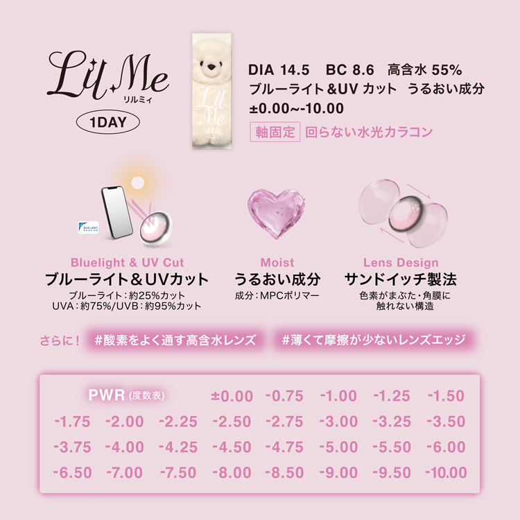 candymagic カラコン ワンデー 10枚入り 1箱 リルミィ 【ミスティパフ