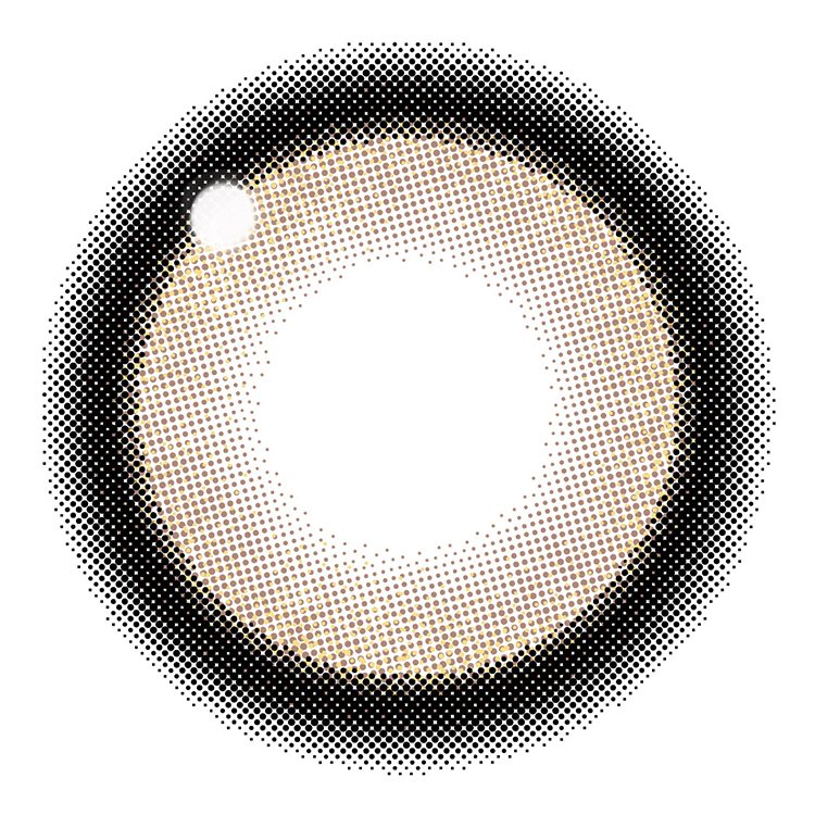 カラコン ワンデー 20枚入り 1箱 シークレットキャンディーマジックワンデー 【ラメブラウン】 度あり 度なし ナチュラル 自然 大きめ フチあり 黒フチ 茶コン | シークレット キャンディーマジック | 05