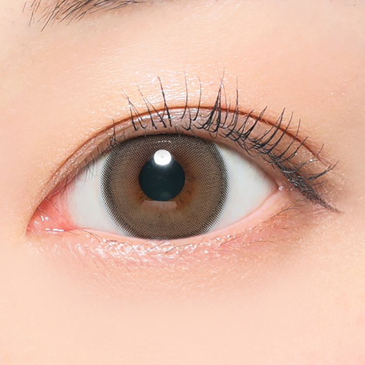 カラコン ワンデー 20枚入り 1箱 シークレットキャンディーマジックワンデー 【ラテベージュ】 度あり 度なし ナチュラル 自然 大きめ フチあり 黒フチ 茶コン | シークレット キャンディーマジック | 04