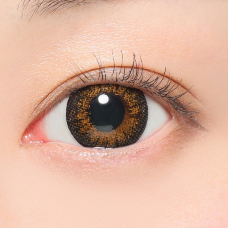 カラコン ワンデー 20枚入り 1箱 シークレットキャンディーマジックワンデー 【NO.6ブラウン】  度あり 度なし ナチュラル 自然 大きめ 茶コン グラデーション | シークレット キャンディーマジック | 04