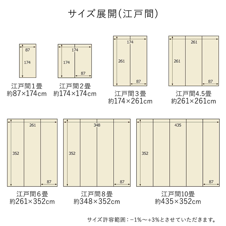 い草 風 ござ カーペット おしゃれ 洗える 上敷き ラグ 日本製 本間6畳