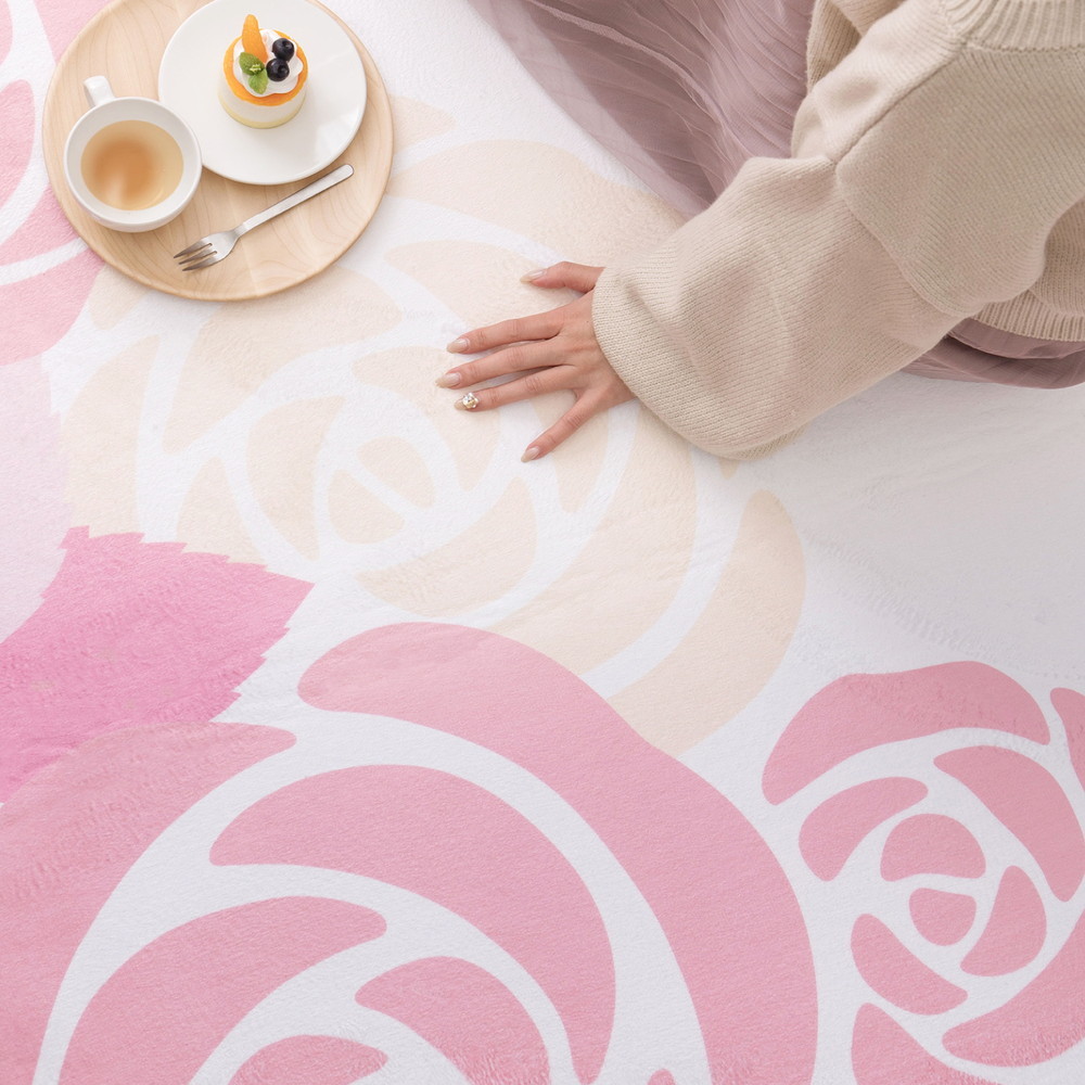 約122cm x 195cm パキスタン トルコ ラグ カーペット ピンク 約122cm x 195cm パキスタン トルコ ラグ カーペット ピンク