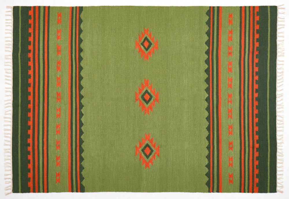 ギャッベ　キリム　薄手　ラグ キリムスタイル / ギャッベ 手織りラグ イラン産絨毯193×153cm